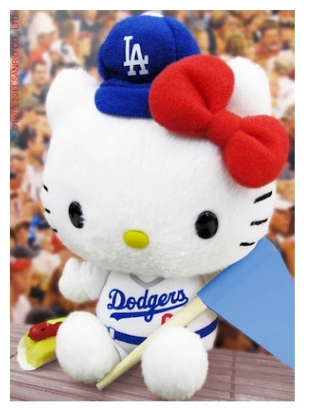 Hello Kitty 2011 L.A. Dodgers Plush